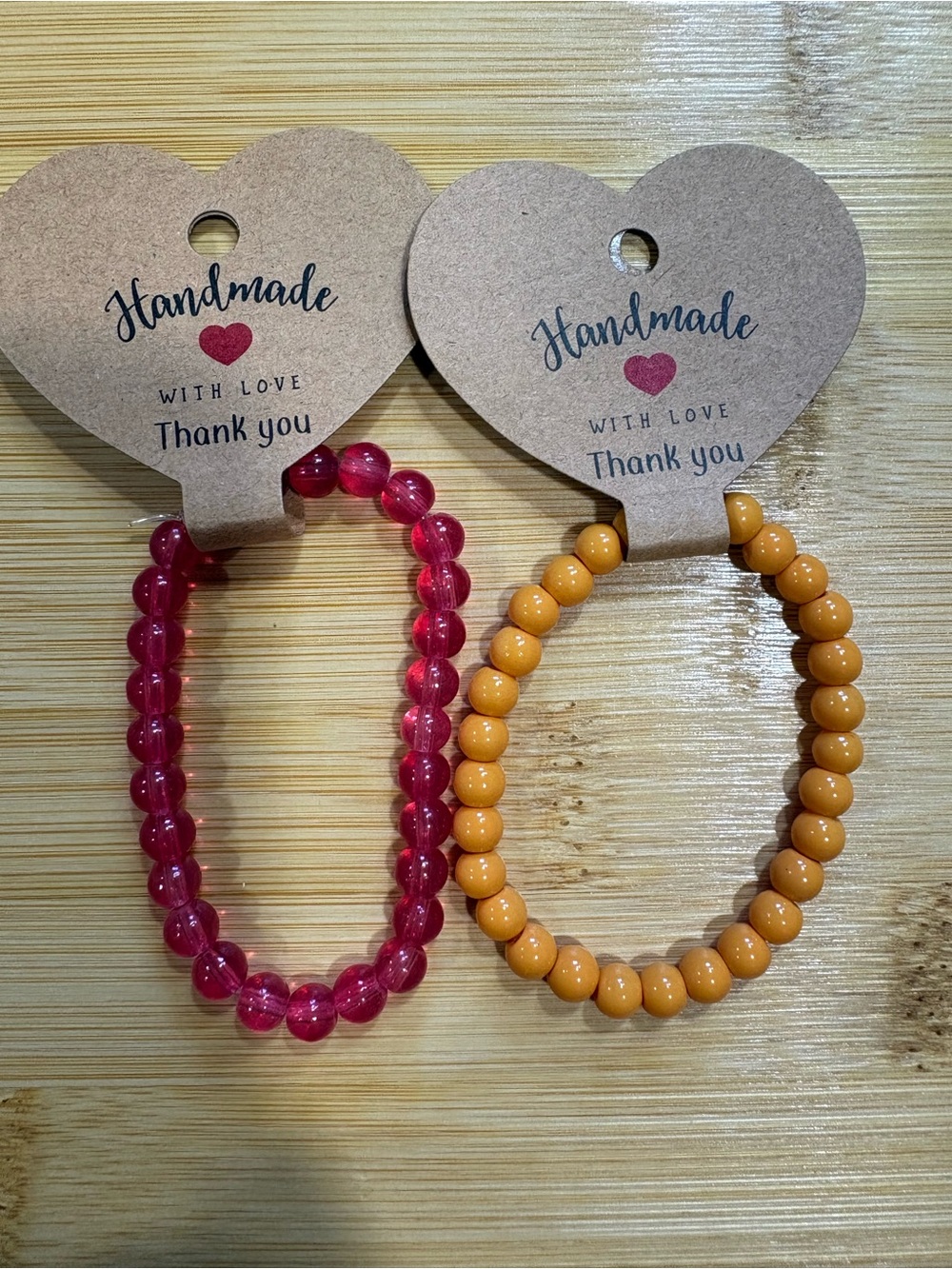 Handmade glass bead necklaces made specifically for juju